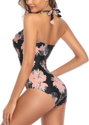 🌸Monokini con control de abdomen halter MOD:1-G840 - Imagen 2