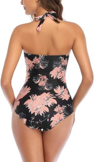 🌸Monokini con control de abdomen halter MOD:1-G840 - Imagen 4