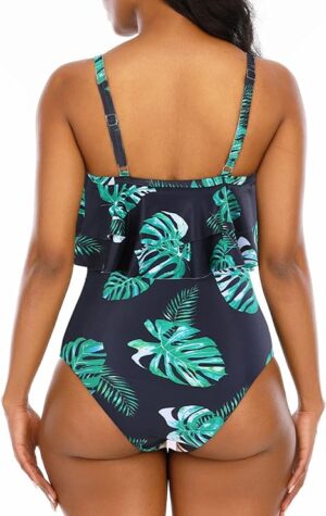 🌸Monokini con control de abdomen con volantes MOD:G841 - Imagen 2