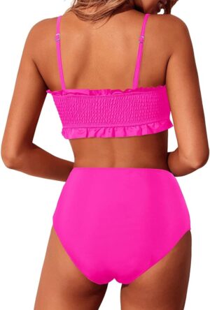 🌸Bikini tiro alto drapeado MOD:G860 - Imagen 2