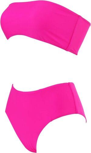 🌸Bikini tiro alto strapless MOD:G864 - Imagen 4