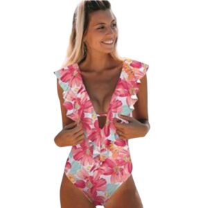 🌸Monokini con volantes MOD:CH638 - Imagen 3