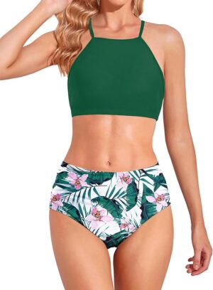 🌸Bikini tiro alto con control de abdomen MOD:CH644