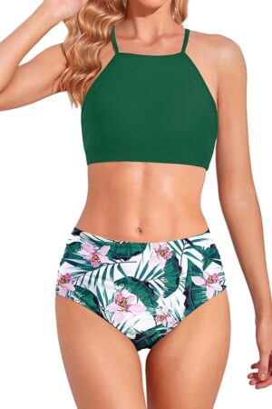 🌸Bikini tiro alto con control de abdomen MOD:CH644