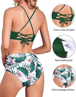 🌸Bikini tiro alto con control de abdomen MOD:CH644 - Imagen 2