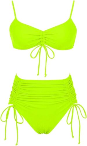 🌸Bikini brasileño tiro alto con liston ajustable lateral MOD:G873 - Imagen 5