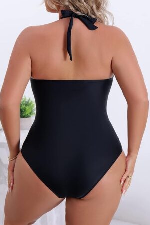 🌸.Monokini con control de abdomen halter MOD:AS-XL454