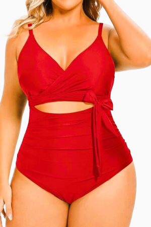 🌸.Monokini con control de abdomen con lazo largo MOD:XL741