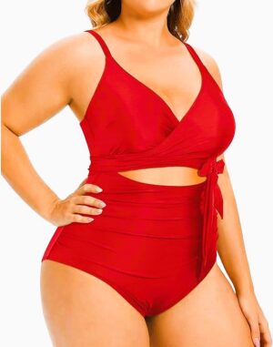 🌸.Monokini con control de abdomen con lazo largo MOD:XL741 - Imagen 4