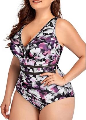 🌸.Monokini con transparencia tejida MOD:XL755