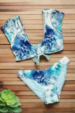 🌸Bikini con manga anudado central MOD:CH651