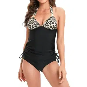 🌸Tankini bottom con control de abdomen halter MOD:CH657