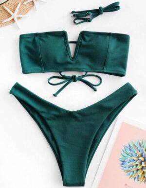 🌸Bikini acanalado MOD:V-M172 (Col)