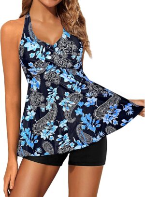 🌸Tankini Short halter MOD:M823 - Imagen 5