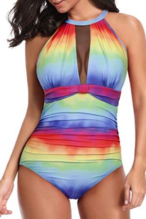 🌸Monokini con control de abdomen con transparencia MOD:S-M861