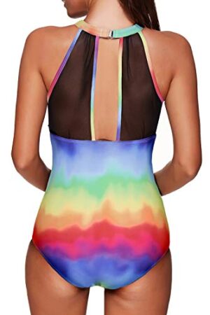 🌸Monokini con control de abdomen con transparencia MOD:S-M861