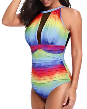 🌸Monokini con control de abdomen con transparencia MOD:S-M861 - Imagen 3