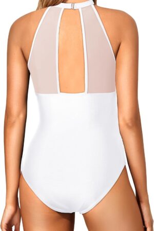 🌸Monokini con control de abdomen con transparencia MOD:S-M887