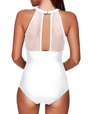 🌸Monokini con control de abdomen con transparencia MOD:S-M887 - Imagen 5