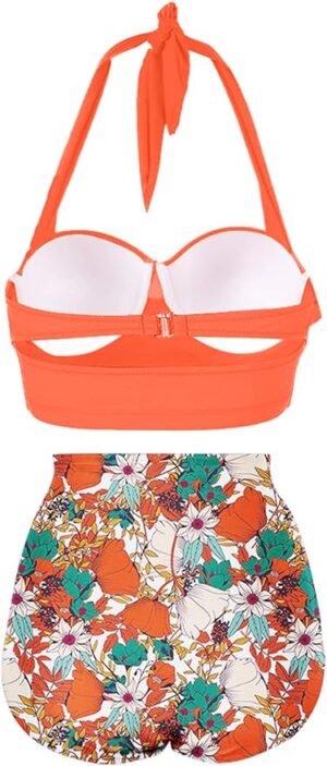 🌸Bikini .tiro alto con control de abdomen con varilla halter MOD:XL761 - Imagen 2