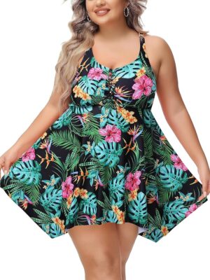 🌸.Swimdress short anudado frontal MOD:2XL703 - Imagen 3