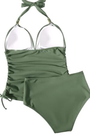 🌸.Tankini bottom con control de abdomen halter MOD:2XL745