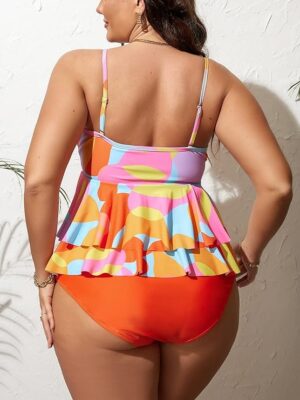 🌸.Tankini bottom con volantes MOD:2XL748 - Imagen 2