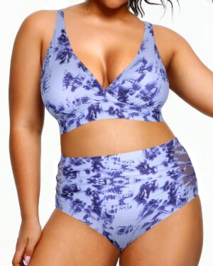 🌸Bikini .tiro alto con control de abdomen MOD:D-2XL752 - Imagen 3