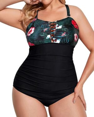 🌸.Monokini con control de abdomen ahuecado superior MOD:2XL718