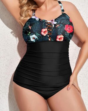 🌸.Monokini con control de abdomen ahuecado superior MOD:2XL718 - Imagen 5