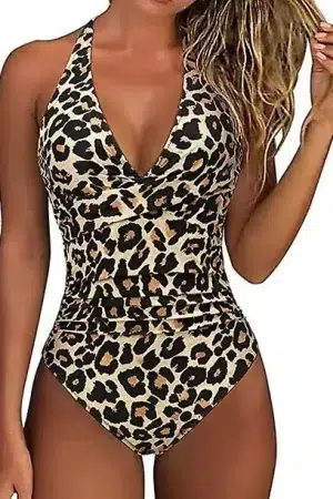 🌸.Monokini con control de abdomen halter MOD:2XL729