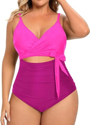 🌸.Monokini con control de abdomen con lazo MOD:2XL735