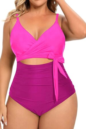 🌸.Monokini con control de abdomen con lazo MOD:2XL735