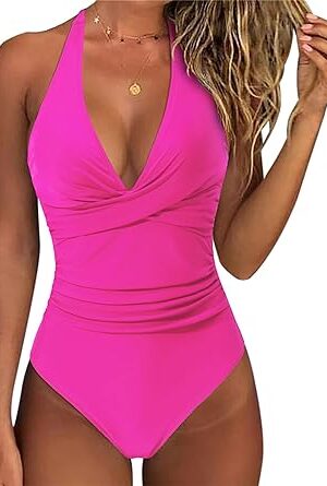 🌸.Monokini con control de abdomen halter MOD:XL777