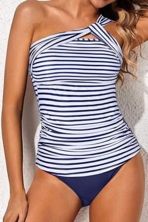 🌸.Tankini bottom con control de abdomen un hombro MOD:XL780