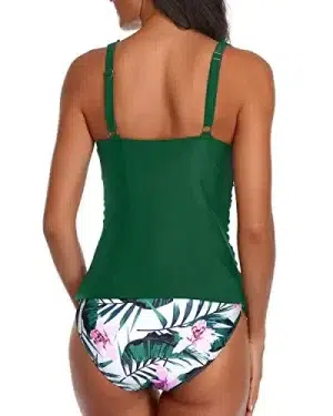 🌸.Tankini bottom con control de abdomen con volantes MOD:XL806 - Imagen 2