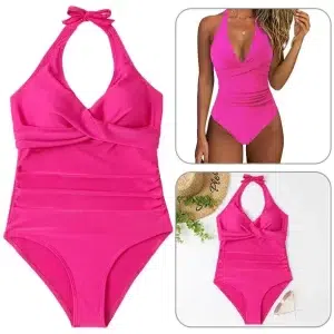 🌸Monokini con control de abdomen halter MOD:CH674 - Imagen 4