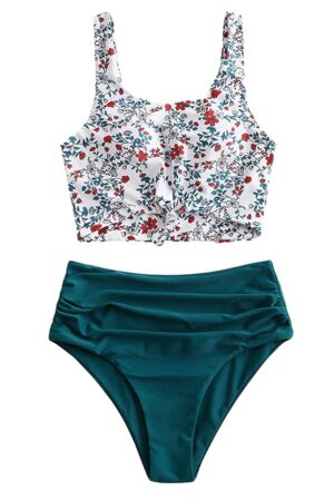 🌸Bikini tiro alto con control de abdomen anudado MOD:CH680 - Imagen 5