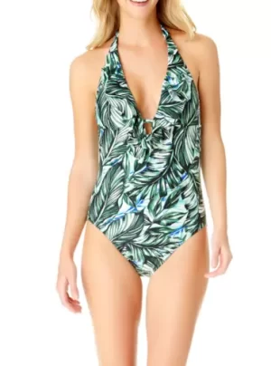 🌸.Monokini con volantes halter MOD:XL102