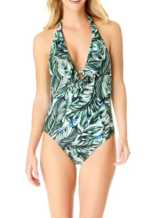 🌸.Monokini con volantes halter MOD:XL102