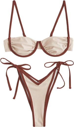 🌸Bikini Brasileño con varilla acanalado MOD:XL848 - Imagen 6