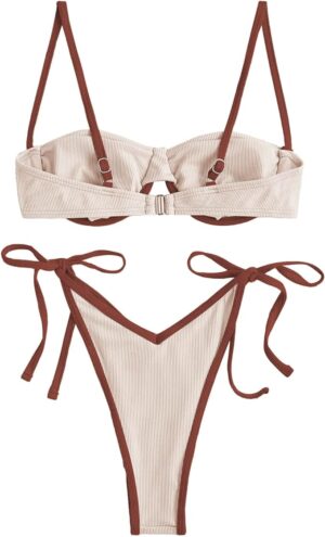 🌸Bikini Brasileño con varilla acanalado MOD:XL848 - Imagen 7