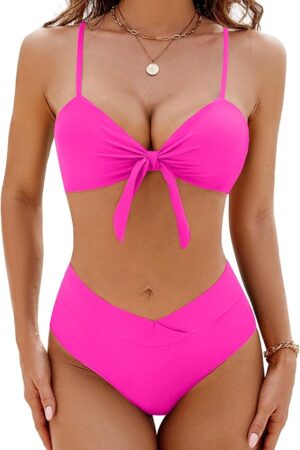 🌸Bikini .tiro alto anudado frontal MOD:XL856