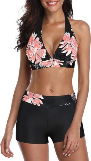 🌸Tankini Top short halter MOD:G911