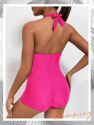 🌸Monokini con control de abdomen halter MOD:1-G1011 - Imagen 2