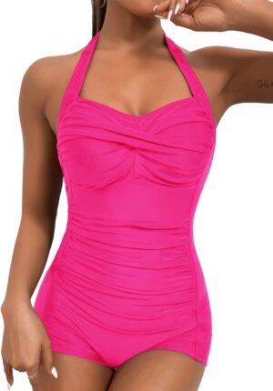 🌸Monokini con control de abdomen halter MOD:1-G1011 - Imagen 7