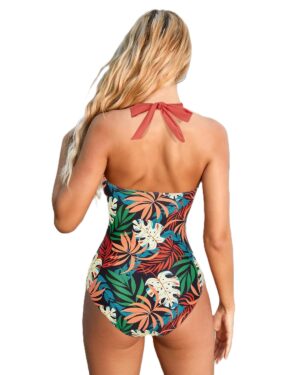 🌸Monokini con control de abdomen halter MOD:Ñ-G1015 - Imagen 2