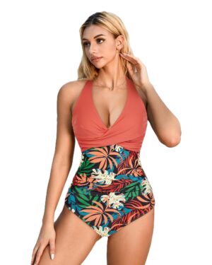 🌸Monokini con control de abdomen halter MOD:Ñ-G1015 - Imagen 3