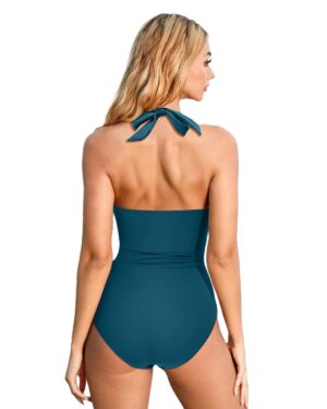 🌸Monokini con control de abdomen halter MOD:Ñ-G1017 - Imagen 2