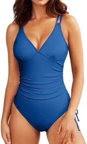 🌸Monokini con control de abdomen acanalado MOD:G1024 - Imagen 6